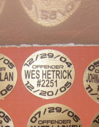 "My offender" plaque on the wall at Stubbies for trying 100 different beers in a year