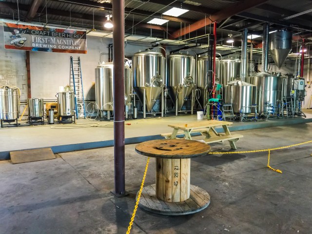 The Business end of The First Magnitude Brewing Company