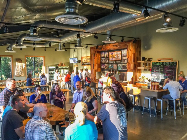 The Wetlands tasting room at Swamp Head Brewing in Gainesville Florida